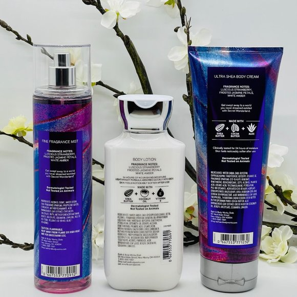 Bath and Body Works Secret Wonderland Trio Set Fine Fragrance, Cream, Lotion - Picture 2 of 5
